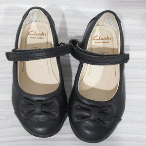 BABY CLARKS BLACK LEATHER MARYJANES! SIZE 5.5M
